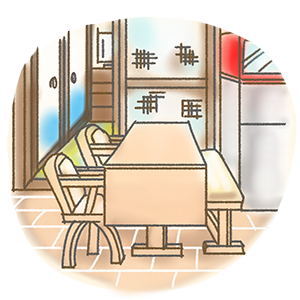 古いダイニング